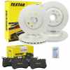 TEXTAR Bremsscheibe 92254703 + Bremsbelagsatz, Scheibenbremse 2234901 + Bremsscheibe 92257403 + Bremsbelagsatz, Scheibenbremse 2572501