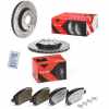 BREMBO Bremsbelagsatz, Scheibenbremse P 68 033X + Bremsscheibe 09.5802.2X