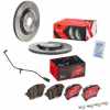 BREMBO Bremsbelagsatz, Scheibenbremse P 85 154X + Bremsscheibe 09.B969.1X + Warnkontakt, Bremsbelagverschlei&szlig; A 00 524