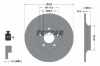 TEXTAR Bremsbelagsatz, Scheibenbremse 2554001 + Bremsscheibe 92242703 Bild TEXTAR Bremsbelagsatz, Scheibenbremse 2554001 + Bremsscheibe 92242703