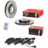 BREMBO Bremsscheibe 09.D211.11 + Bremsbelagsatz, Scheibenbremse P 85 081