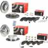 BREMBO Bremsbelagsatz, Scheibenbremse P 23 143 + Bremsscheibe 08.8094.30 + Bremsbelagsatz, Scheibenbremse P 61 125 + Bremsscheibe 09.8931.21