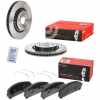 BREMBO Bremsscheibe 09.E126.11 + Bremsbelagsatz, Scheibenbremse P 83 145
