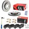 BREMBO Bremsbelagsatz, Scheibenbremse P 50 046 + Bremsscheibe 09.8304.2X + Warnkontakt, Bremsbelagverschleiß A 00 377
