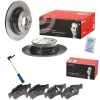 BREMBO Bremsbelagsatz, Scheibenbremse P 50 052 + Warnkontakt, Bremsbelagverschleiß A 00 377 + Bremsscheibe 08.9584.11 Bild BREMBO Bremsbelagsatz, Scheibenbremse P 50 052 + Warnkontakt, Bremsbelagverschleiß A 00 377 + Bremsscheibe 08.9584.11