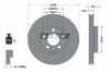TEXTAR Bremsbelagsatz, Scheibenbremse 2307401 + Bremsscheibe 92100503 Bild TEXTAR Bremsbelagsatz, Scheibenbremse 2307401 + Bremsscheibe 92100503