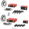 BREMBO Bremsscheibe 09.D058.11 + Bremsbelagsatz, Scheibenbremse P 85 164 + Bremsscheibe 09.B969.11 + Bremsbelagsatz, Scheibenbremse P 85 154