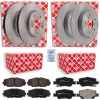 FEBI BILSTEIN Bremsscheibe 108382 + Bremsscheibe 108481 + Bremsbelagsatz, Scheibenbremse 16650 + Bremsbelagsatz, Scheibenbremse 170285