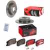BREMBO Bremsbelagsatz, Scheibenbremse P 54 031X + Bremsscheibe 08.C247.1X