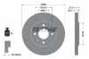 TEXTAR Bremsbelagsatz, Scheibenbremse 2312401 + Bremsscheibe 92048103 Bild TEXTAR Bremsbelagsatz, Scheibenbremse 2312401 + Bremsscheibe 92048103