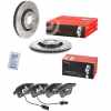 BREMBO Bremsscheibe 09.A813.11 + Bremsbelagsatz, Scheibenbremse P 85 084