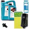 MAPCO Verschlussschraube, Ölwanne 95953 MANN-FILTER Ölfilter W 950/4 ROWE Motoröl 20125-0010-99 + Motoröl 20125-0050-99