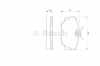 BOSCH Bremsbelagsatz, Scheibenbremse 0 986 491 730 + Bremsscheibe 0 986 478 036 Bild BOSCH Bremsbelagsatz, Scheibenbremse 0 986 491 730 + Bremsscheibe 0 986 478 036