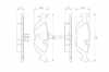 BOSCH Bremsbelagsatz, Scheibenbremse 0 986 466 751 + Bremsscheibe 0 986 478 034