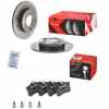 BREMBO Bremsscheibe 08.9136.1X + Bremsbelagsatz, Scheibenbremse P 85 017