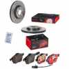 BREMBO Bremsscheibe 09.9772.1X + Bremsbelagsatz, Scheibenbremse P 85 085X