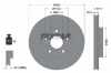 TEXTAR Bremsbelagsatz, Scheibenbremse 2580401 + Bremsscheibe 92252503 Bild TEXTAR Bremsbelagsatz, Scheibenbremse 2580401 + Bremsscheibe 92252503