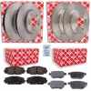 FEBI BILSTEIN Bremsscheibe 108481 + Bremsbelagsatz, Scheibenbremse 16650 + Bremsscheibe 108414 + Bremsbelagsatz, Scheibenbremse 116288