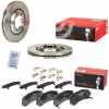 BREMBO Bremsbelagsatz, Scheibenbremse P 34 007 + Bremsscheibe 09.E537.10