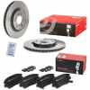 BREMBO Bremsbelagsatz, Scheibenbremse P 77 001 + Bremsscheibe 09.D414.11