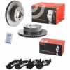BREMBO Bremsbelagsatz, Scheibenbremse P 37 004 + Bremsscheibe 09.9905.11