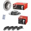 BREMBO Bremsbelagsatz, Scheibenbremse P 78 011 + Bremsscheibe 08.9093.11