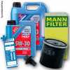 &Ouml;lwechsel Set 6L 5W30 &Ouml;l Motor&ouml;l LIQUI MOLY + MANN &Ouml;lfilter