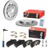BREMBO Bremsbelagsatz, Scheibenbremse P 50 130 + Bremsscheibe 09.C128.33 + Warnkontakt, Bremsbelagverschleiß A 00 377 Bild BREMBO Bremsbelagsatz, Scheibenbremse P 50 130 + Bremsscheibe 09.C128.33 + Warnkontakt, Bremsbelagverschleiß A 00 377