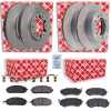 FEBI BILSTEIN Bremsscheibe 108624 + Bremsbelagsatz, Scheibenbremse 116349 + Bremsscheibe 108519 + Bremsbelagsatz, Scheibenbremse 116377