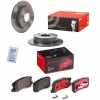 BREMBO Bremsscheibe 08.A755.1X + Bremsbelagsatz, Scheibenbremse P 54 031X