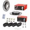 BREMBO Bremsbelagsatz, Scheibenbremse P 50 148 + Bremsscheibe 08.D758.11