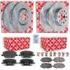 FEBI BILSTEIN Bremsbelagsatz, Scheibenbremse 116368 + Bremsscheibe 43880 + Bremsbelagsatz, Scheibenbremse 116381 + Bremsscheibe 44036