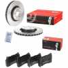 BREMBO Bremsbelagsatz, Scheibenbremse P 54 039 + Bremsscheibe 09.7812.21