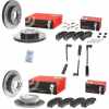 BREMBO Bremsbelagsatz, Scheibenbremse P 50 155 + Warnkontakt, Bremsbelagverschleiß A 00 287 + Bremsscheibe 09.9508.11 + Warnkontakt, Bremsbelagverschleiß A 00 291 + Bremsscheibe 08.D045.11 + Bremsbelagsatz, Scheibenbremse P 50 059