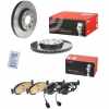 BREMBO Bremsbelagsatz, Scheibenbremse P 23 138 + Bremsscheibe 09.5843.31