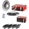 BREMBO Bremsbelagsatz, Scheibenbremse P 85 124 + Bremsscheibe 08.C501.11