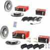 BREMBO Bremsscheibe 09.A820.11 + Bremsscheibe 08.A759.11 + Bremsbelagsatz, Scheibenbremse P 85 099 + Bremsbelagsatz, Scheibenbremse P 85 113