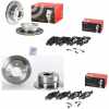 BREMBO Bremsbelagsatz, Scheibenbremse P 50 080 + Bremsbelagsatz, Scheibenbremse P 50 081 + Bremsscheibe 08.7724.10 + Bremsscheibe 09.9618.14