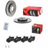 BREMBO Bremsbelagsatz, Scheibenbremse P 85 015 + Bremsscheibe 09.5166.1X