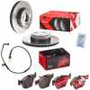 BREMBO Warnkontakt, Bremsbelagverschlei&szlig; A 00 228 + Bremsbelagsatz, Scheibenbremse P 06 057X + Bremsscheibe 09.9172.1X