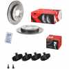BREMBO Bremsbelagsatz, Scheibenbremse P 24 018 + Bremsscheibe 08.4931.2X