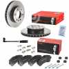 BREMBO Warnkontakt, Bremsbelagverschleiß A 00 287 + Bremsscheibe 09.A895.11 + Bremsbelagsatz, Scheibenbremse P 50 059