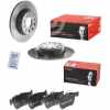 BREMBO Bremsbelagsatz, Scheibenbremse P 85 124 + Bremsscheibe 08.B413.11