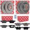 FEBI BILSTEIN Bremsbelagsatz, Scheibenbremse 171409 + Bremsbelagsatz, Scheibenbremse 171407 + Bremsscheibe 172979 + Bremsscheibe 171494