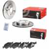 BREMBO Bremsscheibe 09.6727.34 + Bremsbelagsatz, Scheibenbremse P 24 055 Bild BREMBO Bremsscheibe 09.6727.34 + Bremsbelagsatz, Scheibenbremse P 24 055