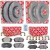 FEBI BILSTEIN Bremsbelagsatz, Scheibenbremse 116301 + Bremsbelagsatz, Scheibenbremse 116376 + Bremsscheibe 108563 + Bremsscheibe 31317