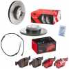 BREMBO Bremsbelagsatz, Scheibenbremse P 06 036X + Bremsscheibe 09.B337.2X + Warnkontakt, Bremsbelagverschleiß A 00 435