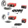 BREMBO Bremsbelagsatz, Scheibenbremse P 85 017 + Bremsscheibe 08.9084.11 + Bremsscheibe 09.A598.11 + Bremsbelagsatz, Scheibenbremse P 85 056