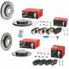 BREMBO Bremsbelagsatz, Scheibenbremse P 50 146 + Bremsscheibe 09.E022.11 + Bremsbelagsatz, Scheibenbremse P 50 151 + Warnkontakt, Bremsbelagverschleiß A 00 353 + Bremsscheibe 08.D758.11