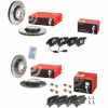 BREMBO Bremsbelagsatz, Scheibenbremse P 85 097 + Bremsscheibe 08.8843.21 + Bremsscheibe 09.C895.11 + Bremsbelagsatz, Scheibenbremse P 85 073